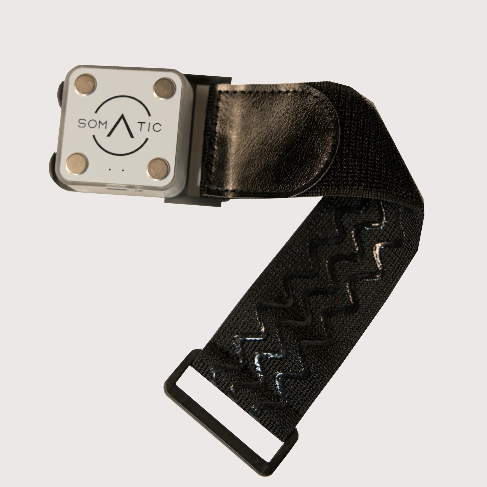 This small strap includes the plastic strap adapter that serves as the anchor point for the EROS Tracker to connect magnetically.